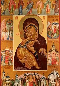 Владимирская икона Божией Матери из храма «Живоносный Источник» в Бибиреве